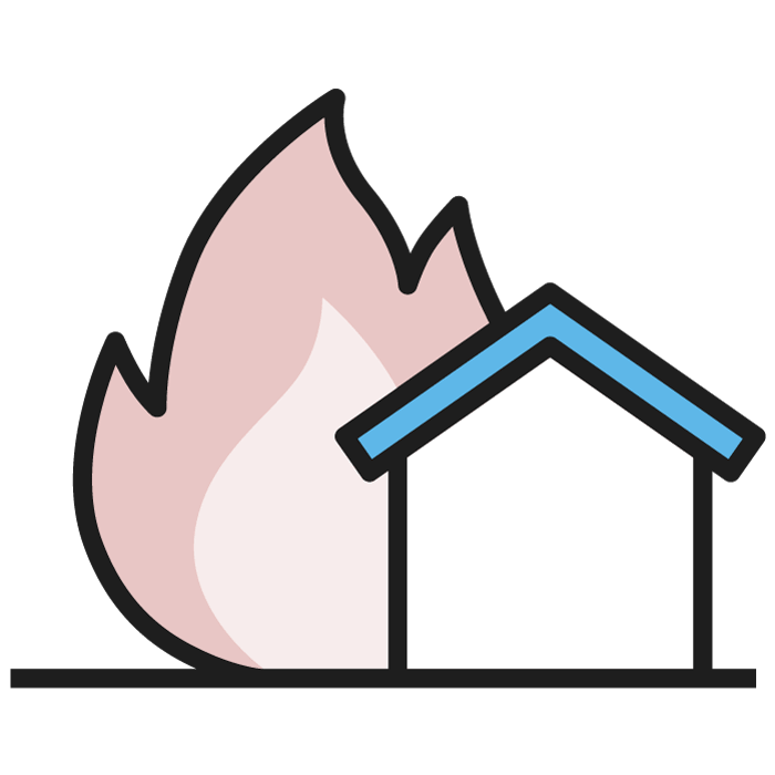 火災のイラスト