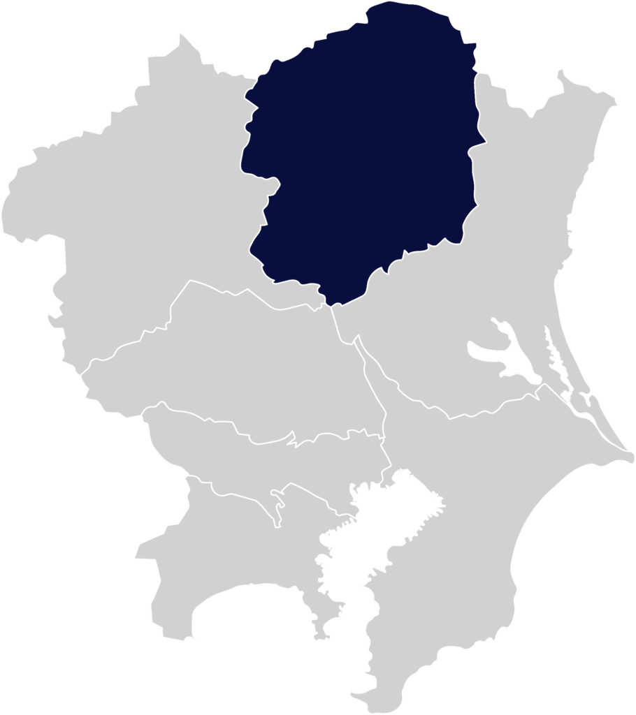 関東地域の地図イラスト